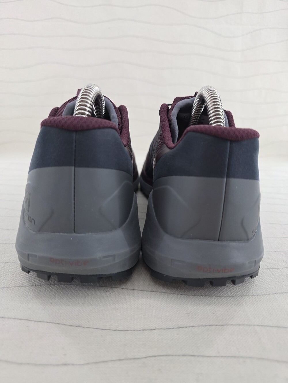 Salomon Womens Sense Ride 4 Mulberry Gray Trail Running Hiking Shoes 413053 Sz 8 - Picture 5 of 10